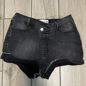 Abercrombie Kids Black Denim Shorts